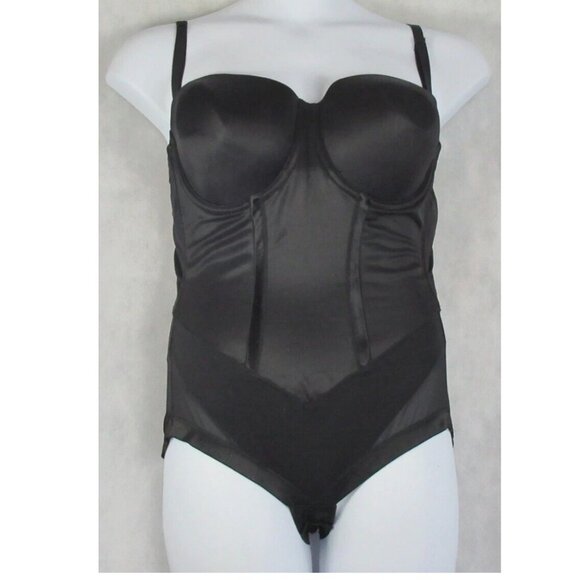 Maidenform Women's Ultra Firm Built-In-Bra Body Shaper Bodysuit, Black, 36B - Picture 1 of 2